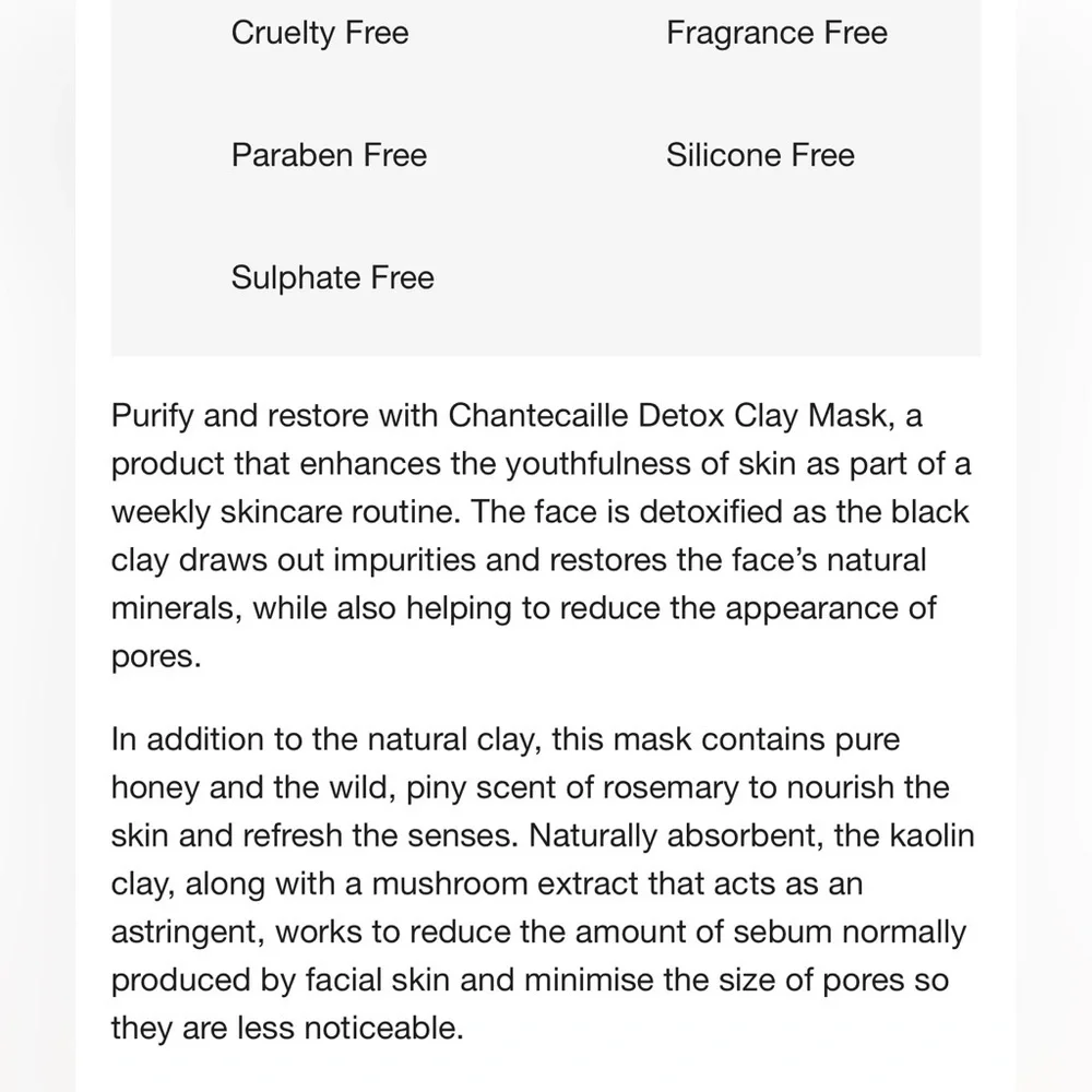Chantecaille Detox Clay Mask with Rosemary Honey Large Jumbo Aestheticia…